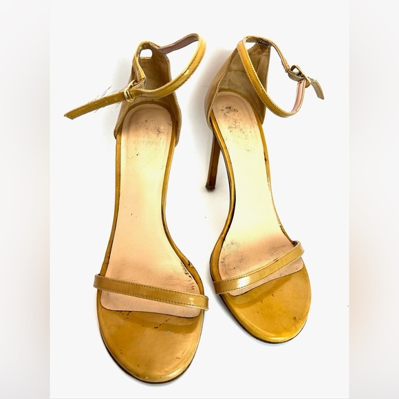 Stuart Weitzman Nude Sandal Heel patent - Picture 2 of 16